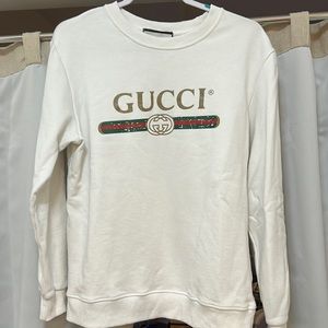 Designer logo crewneck sweatshirt